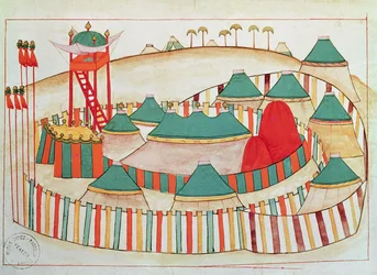 Ms 1671 The Imperial Camp, c.1580 swed